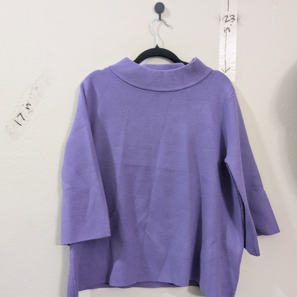 Fate Purple Cowl Neck Sweater